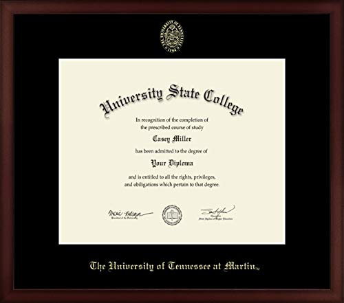 The University of Tennessee Martin - Officially Licensed - Gold Embossed Diploma Frame - Document Size 17" x 14"