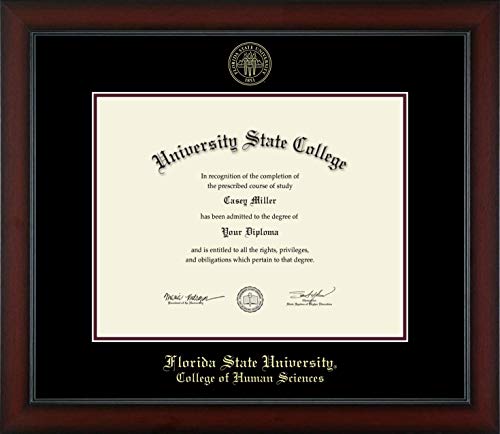 Framerly For Florida State University College of Human Sciences - Officially Licensed - Gold Embossed Diploma Frame - Document Size 14" x 11"