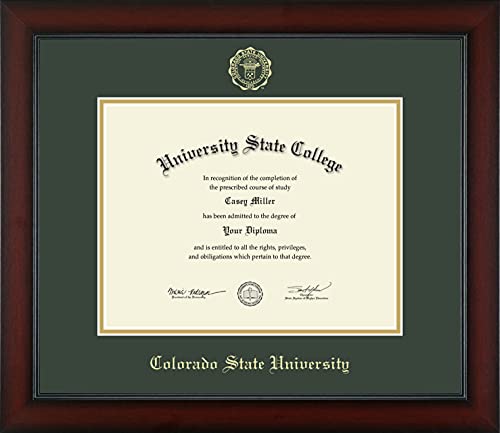 Colorado State University - Officially Licensed - Gold Embossed Diploma Frame - Document Size 11" x 8.5"