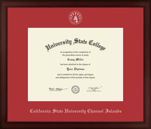 California State University Channel Islands - Officially Licensed - Silver Embossed Diploma Frame - Document Size 11" x 8.5"