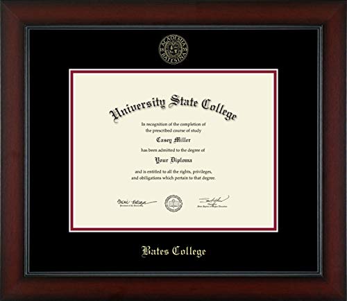 Bates College - Officially Licensed - Gold Embossed Diploma Frame - Document Size 11" x 8.5"