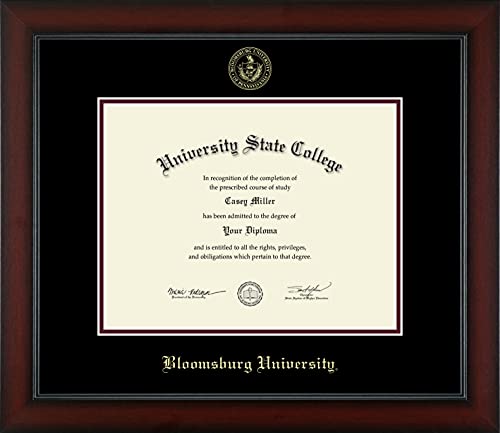 Bloomsburg University - Officially Licensed - Gold Embossed Diploma Frame - Document Size 11" x 8.5"