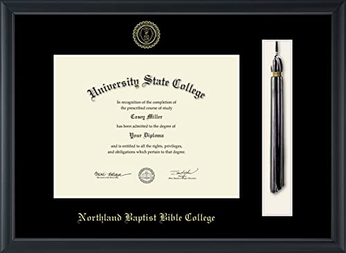 Northland Baptist Bible College - Officially Licensed - Gold Embossed Tassel Diploma Frame - Document Size 11" x 8.5"