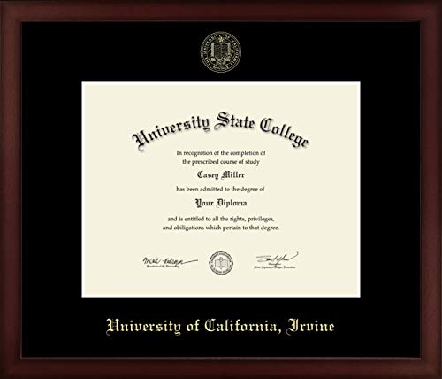 University of California Irvine - Officially Licensed - Gold Embossed Diploma Frame - Document Size 11" x 8.5"