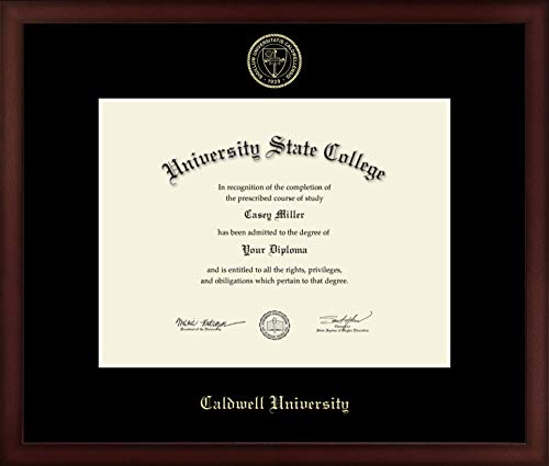 Caldwell University - Officially Licensed - Master's - Gold Embossed Diploma Frame - Document Size 13" x 10"