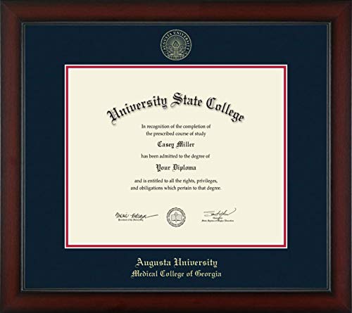 Augusta University Medical College of Georgia - Officially Licensed - Gold Embossed Diploma Frame - Document Size 17" x 14"