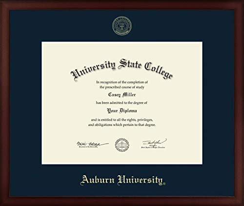 Auburn University - Officially Licensed - Gold Embossed Diploma Frame - Document Size 17" x 13"