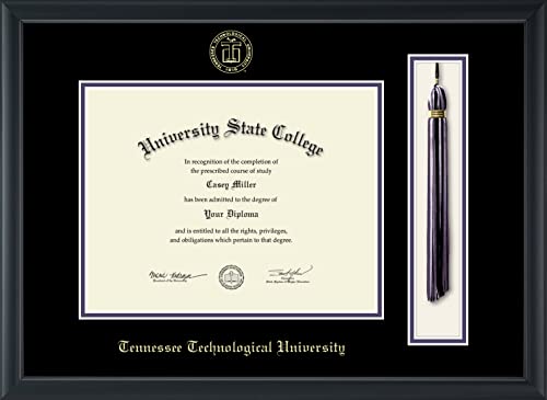 Tennessee Technological University - Officially Licensed - Gold Embossed Tassel Diploma Frame - Document Size 11" x 8.5"