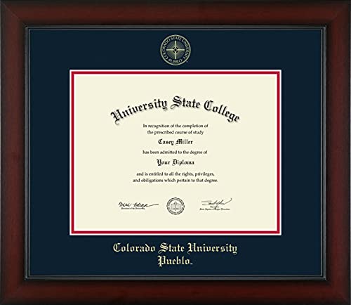 Colorado State University Pueblo - Officially Licensed - Gold Embossed Diploma Frame - Document Size 11" x 8.5"