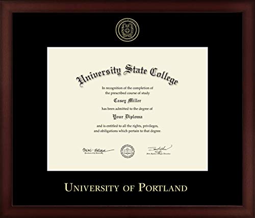 University of Portland - Officially Licensed - Gold Embossed Diploma Frame - Document Size 11" x 8.5"