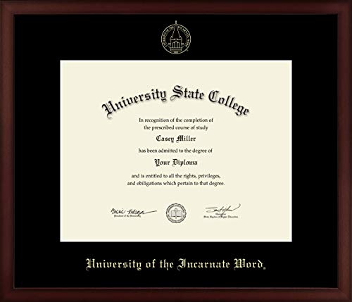 University of the Incarnate Word - Officially Licensed - Gold Embossed Diploma Frame - Document Size 14" x 11"