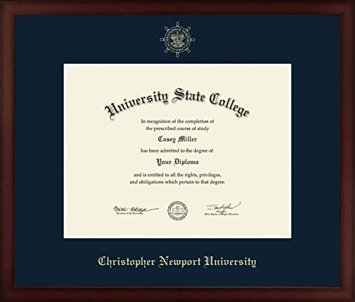 Christopher Newport University - Officially Licensed - Gold Embossed Diploma Frame - Document Size 13" x 10"