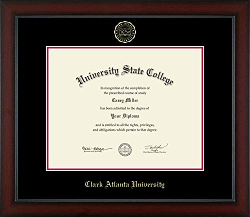 Clark Atlanta University - Officially Licensed - Master's - Gold Embossed Diploma Frame - Document Size 14" x 11"