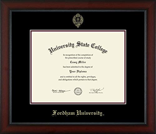 Fordham University - Officially Licensed - Gold Embossed Diploma Frame - Document Size 13" x 10"