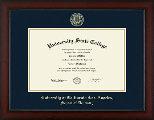 University of California Los Angeles School of Dentistry - Officially Licensed - Gold Embossed Diploma Frame - Document Size 17" x 11"