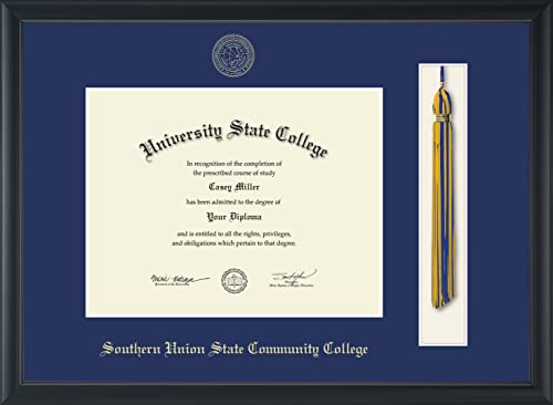 Southern Union State Community College - Officially Licensed - Gold Embossed Tassel Diploma Frame - Document Size 11" x 8.5"