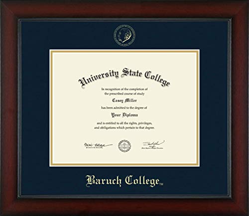 Baruch College - Officially Licensed - Gold Embossed Diploma Frame - Document Size 11" x 8.5"