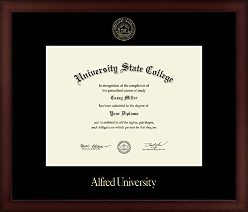 Alfred University - Officially Licensed - Gold Embossed Diploma Frame - Document Size 11" x 8.5"