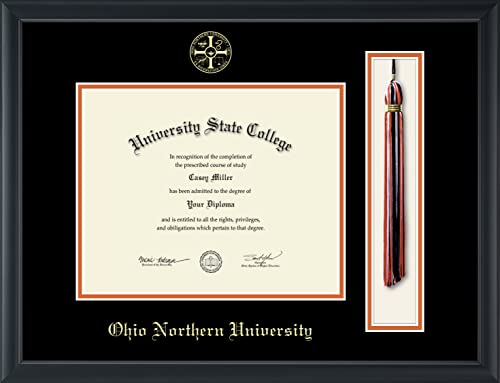 Ohio Northern University - Officially Licensed - Gold Embossed Tassel Diploma Frame - Document Size 10" x 8"