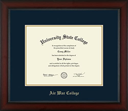 Air War College - Officially Licensed - Gold Embossed Diploma Frame - Document Size 11" x 8.5"