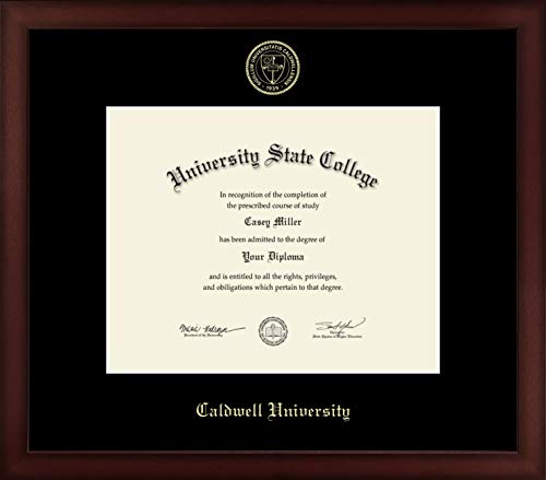 Caldwell University - Officially Licensed - Bachelor's - Gold Embossed Diploma Frame - Document Size 10" x 8"