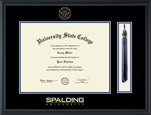 Spalding University - Officially Licensed - Gold Embossed Tassel Diploma Frame - Document Size 14" x 11"