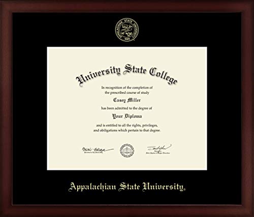 Appalachian State University - Officially Licensed - Gold Embossed Diploma Frame - Document Size 11" x 8.5"