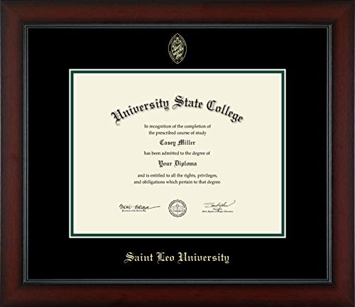 Saint Leo University - Officially Licensed - Bachelor's - Gold Embossed Diploma Frame - Document Size 11" x 8.5"