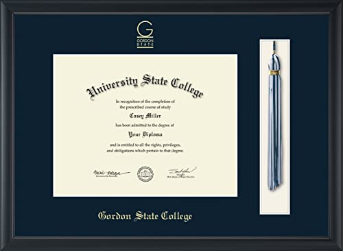 Gordon State College in Georgia - Officially Licensed - Gold Embossed Tassel Diploma Frame - Document Size 11" x 8.5"