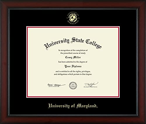 University of Maryland, College Park - Officially Licensed - Gold Embossed Diploma Frame - Document Size 17" x 13"