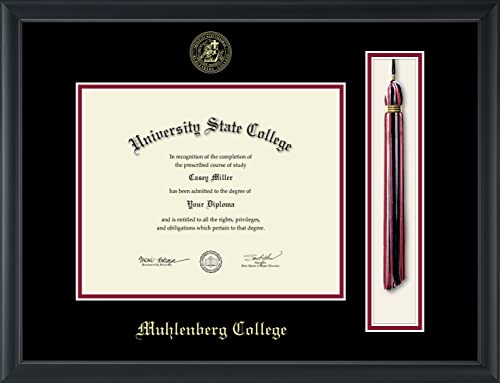 Muhlenberg College - Officially Licensed - Gold Embossed Tassel Diploma Frame - Document Size 10" x 8"