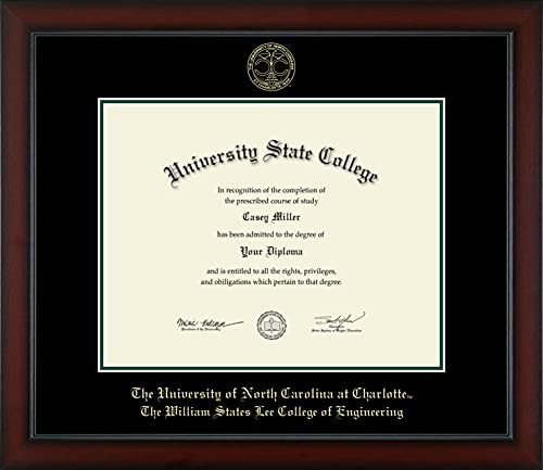 Framerly For The University of North Carolina at Charlotte The William States Lee College of Engineering - Officially Licensed - Gold Embossed Diploma Frame - Document Size 14" x 11"