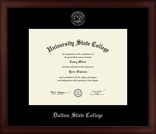 Dalton State College - Officially Licensed - Silver Embossed Diploma Frame - Document Size 11" x 8.5"