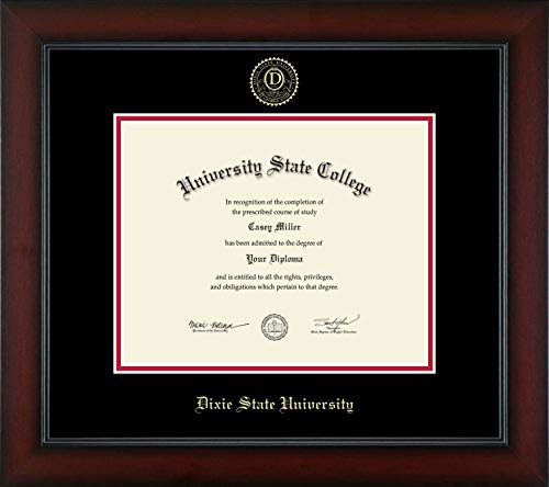 Dixie State University - Officially Licensed - Bachelor's - Gold Embossed Diploma Frame - Document Size 10" x 8"