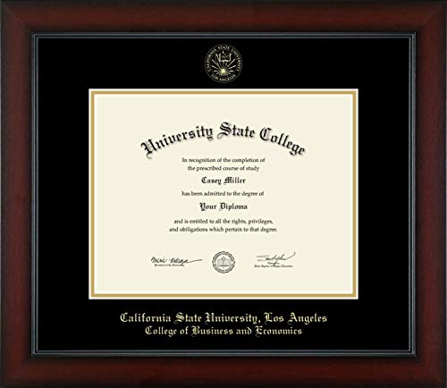 California State University Los Angeles College of Business and Economics - Officially Licensed - Gold Embossed Diploma Frame - Document Size 11" x 8.5"