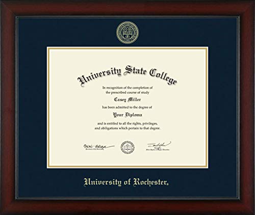 University of Rochester - Officially Licensed - PhD - Gold Embossed Diploma Frame - Document Size 16" x 12"