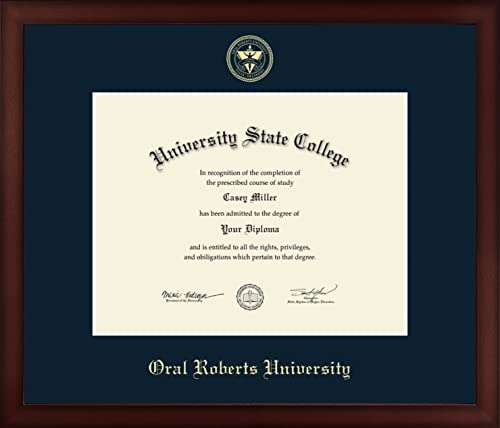 Oral Roberts University - Officially Licensed - Bachelor's - Gold Embossed Diploma Frame - Document Size 11" x 8.5"