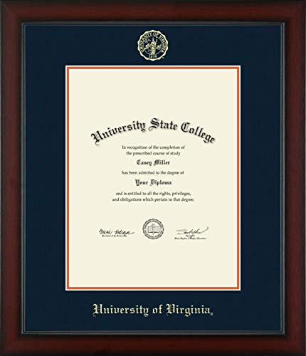 Framerly For University of Virginia - Officially Licensed - Gold Embossed Diploma Frame - Document Size 17" x 22"