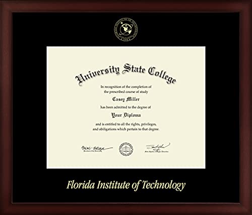 Florida Institute of Technology - Officially Licensed - Gold Embossed Diploma Frame - Document Size 11" x 8.5"