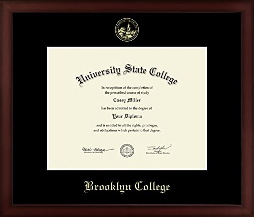 Brooklyn College - Officially Licensed - Gold Embossed Diploma Frame - Document Size 11" x 8.5"