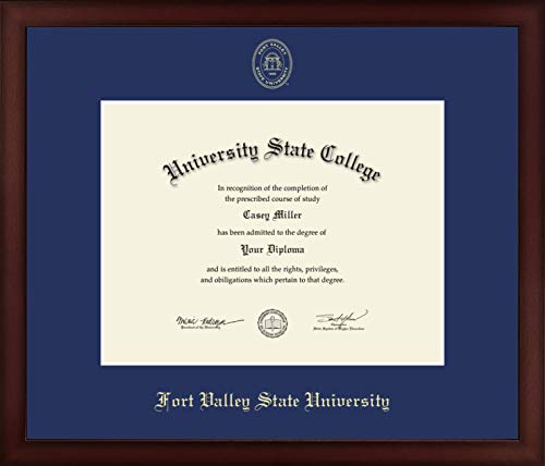 Fort Valley State University - Officially Licensed - Gold Embossed Diploma Frame - Document Size 11" x 8.5"