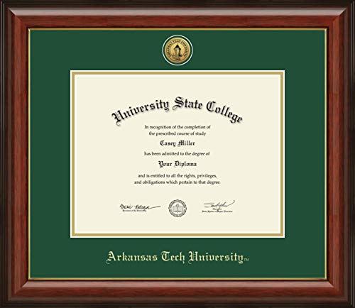 Arkansas Tech University - Officially Licensed - Gold Medallion Diploma Frame - Document Size 11" x 8.5"