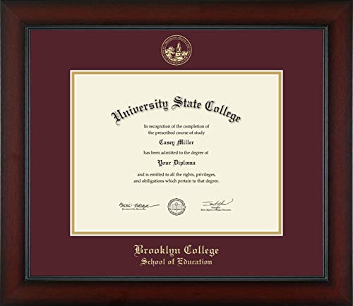 Brooklyn College School of Education - Officially Licensed - Gold Embossed Diploma Frame - Document Size 11" x 8.5"