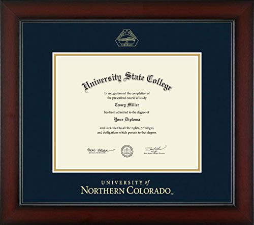 University of Northern Colorado - Officially Licensed - Gold Embossed Diploma Frame - Document Size 10" x 8"