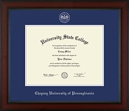 Cheyney University - Officially Licensed - Silver Embossed Diploma Frame - Document Size 11" x 8.5"