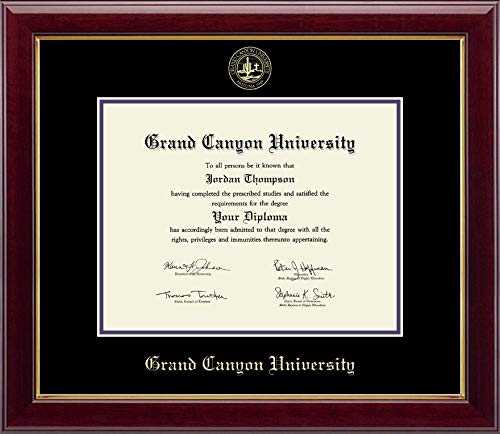 Church Hill Classics Grand Canyon University - Gold Embossed - Featuring Gallery Moulding - Officially Licensed - Diploma Size 11" x 8.5"