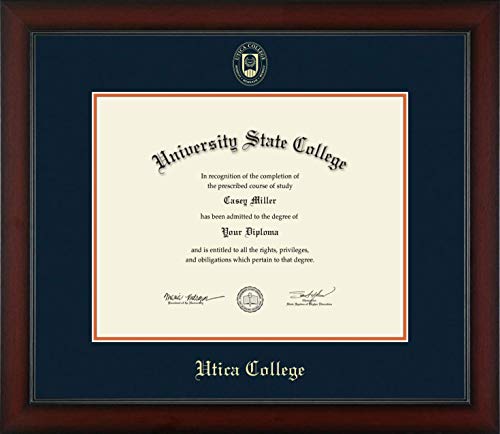 Utica College - Officially Licensed - Pre-August 2017 Master's/PhD - Gold Embossed Diploma Frame - Document Size 14" x 11"