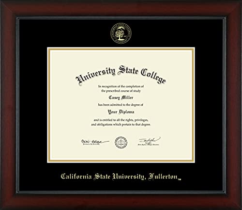 California State University Fullerton - Officially Licensed - Gold Embossed Diploma Frame - Document Size 11" x 8.5"