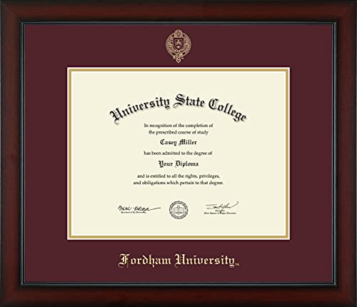 Fordham University - Officially Licensed - Gold Embossed Diploma Frame - Document Size 13" x 10"