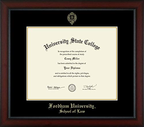 Fordham University School of Law - Officially Licensed - Gold Embossed Diploma Frame - Document Size 18" x 14.5"